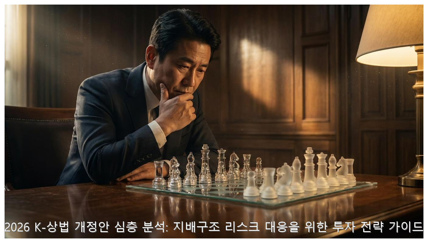 2026 K-상법 개정안 심층 분석: 지배구조 리스크 대응을 위한 투자 전략 가이드 핵심 안내 및 분석 인포그래픽 (7)