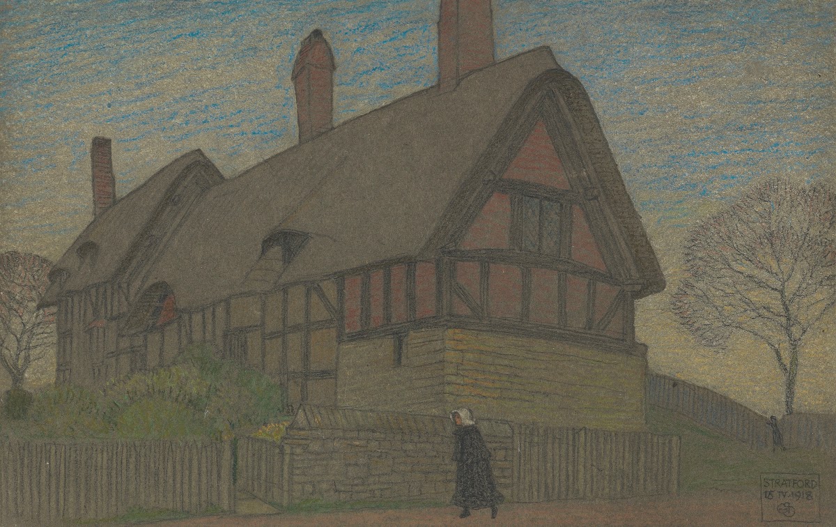 Ann Hathaways cottage Stratford 1918
