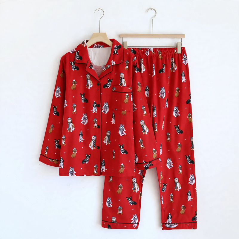 Couple Loungewear, Cotton, Brushed, Long Sleeve, Various Designs