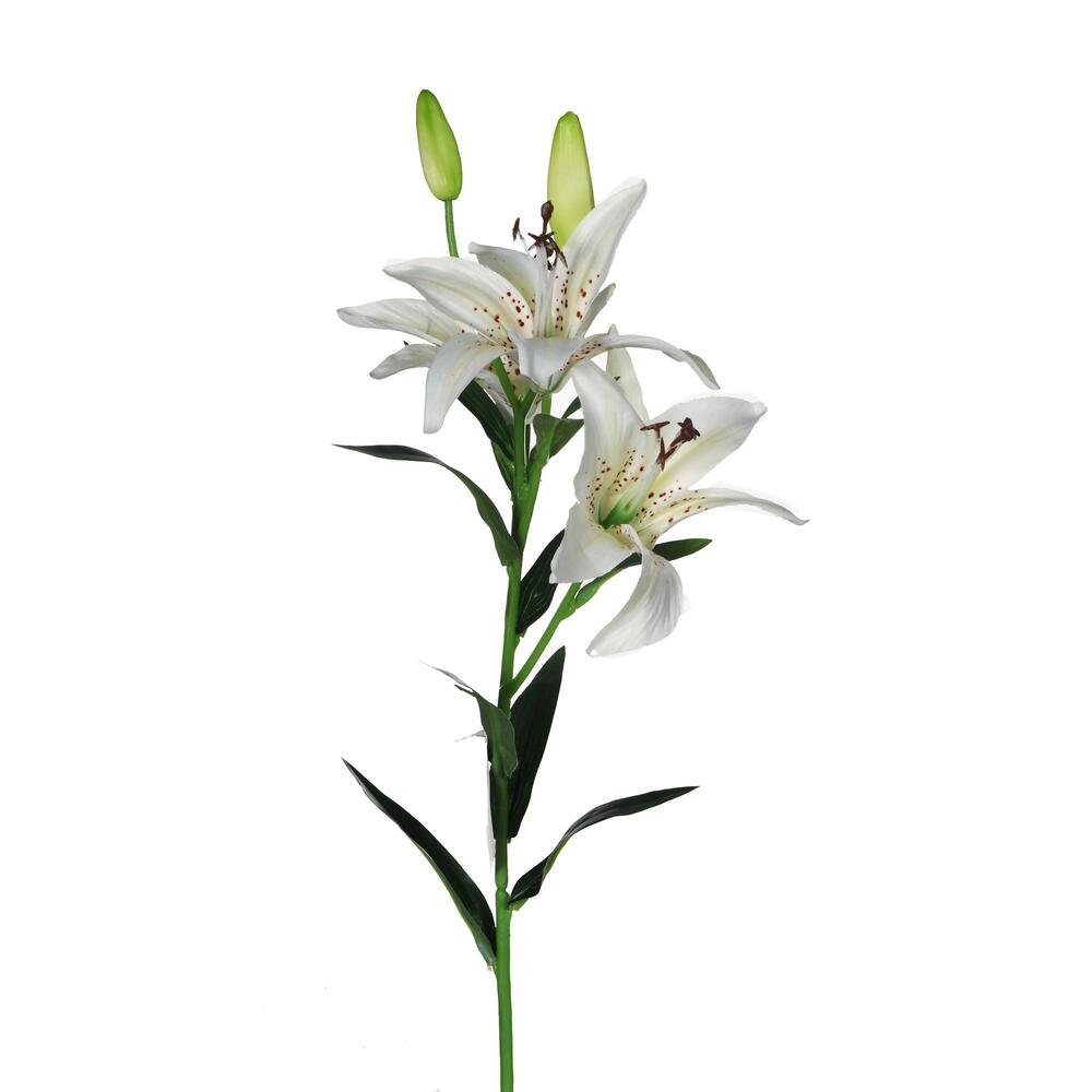 Flor artificial Concepts™ Lirio de tigre color blanco