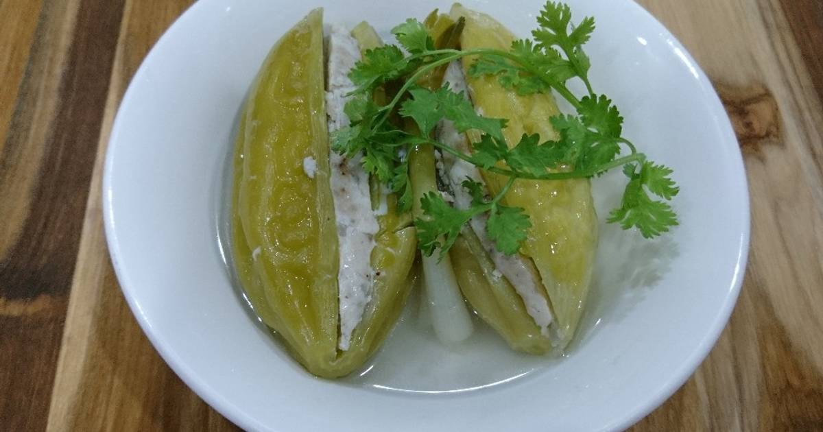 Canh khổ qua nhồi cá thác lác