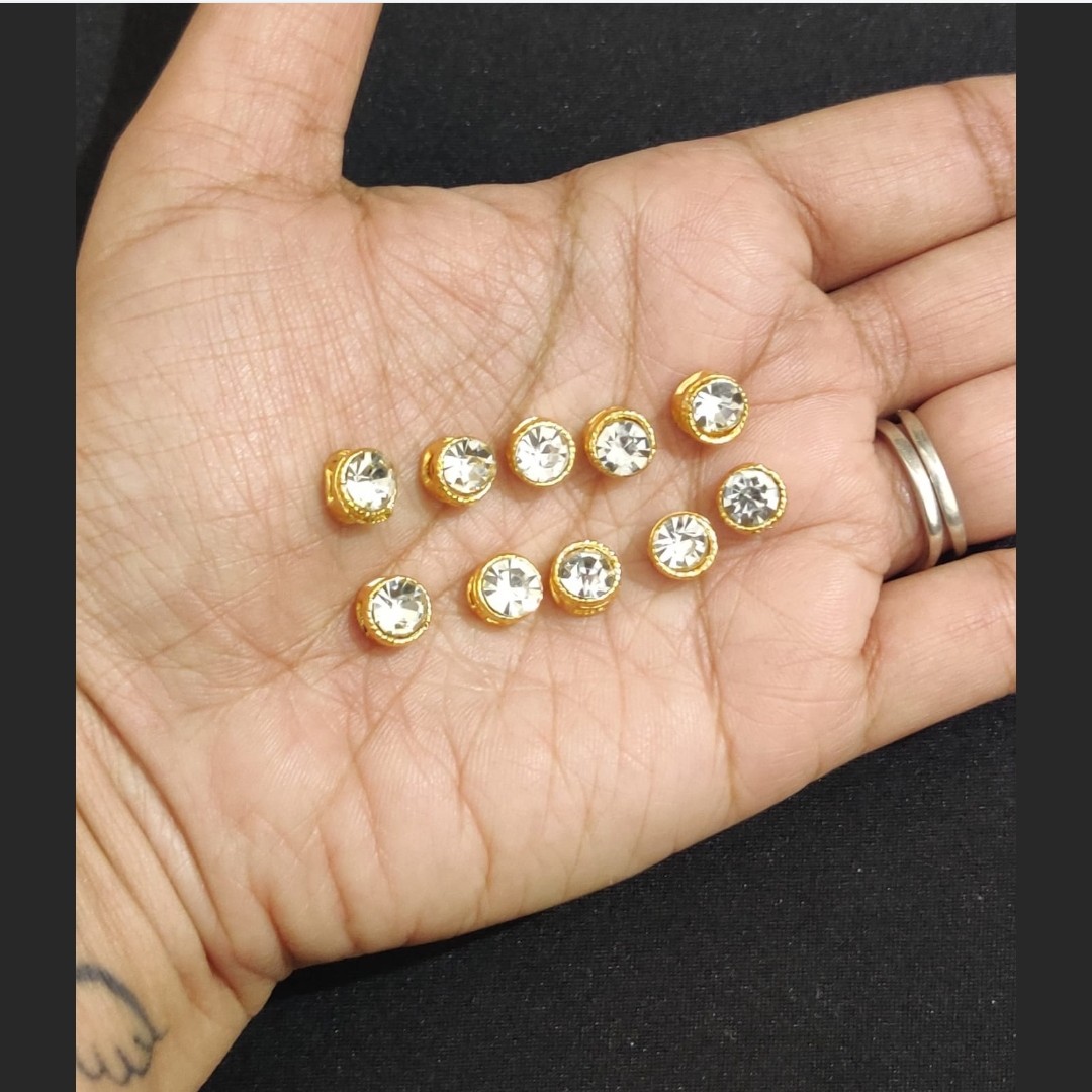 White Small Round-P12-pack of 10