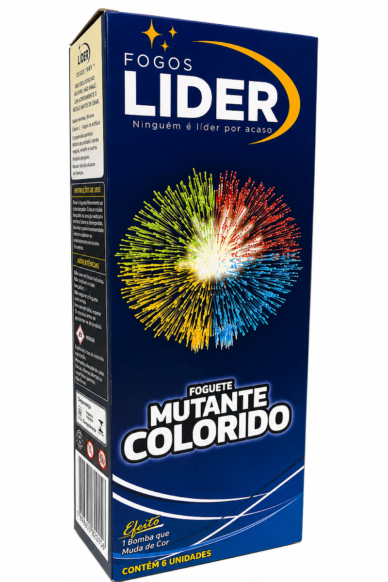 Foguete Mutante Colorido Líder