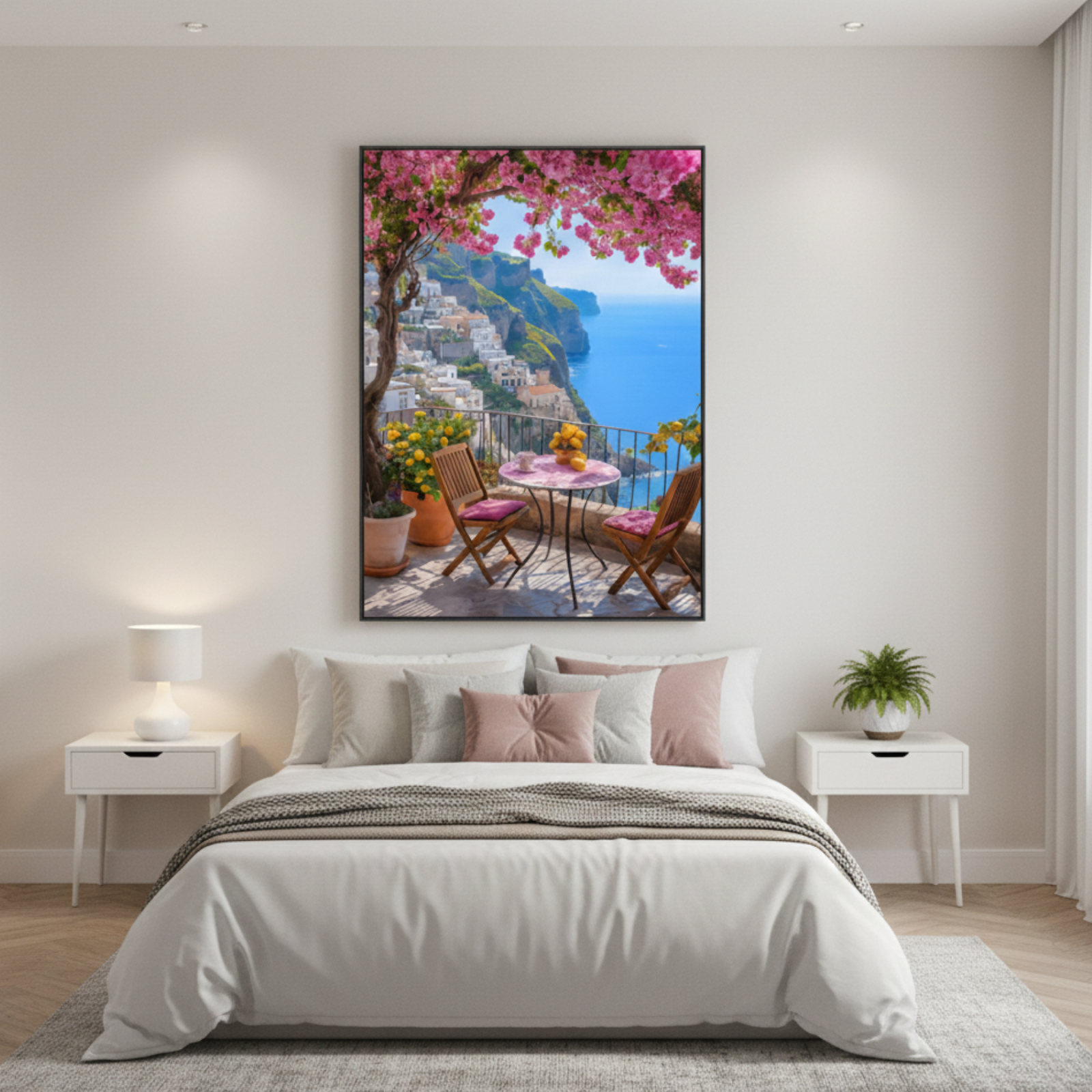 Mediterranean Morning at Amalfi Wall Art Poster Print  - Image 3