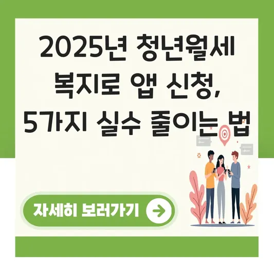 복지로(Bokjiro) 앱으로 청년월세 신청하는 단계별 과정 대표 이미지