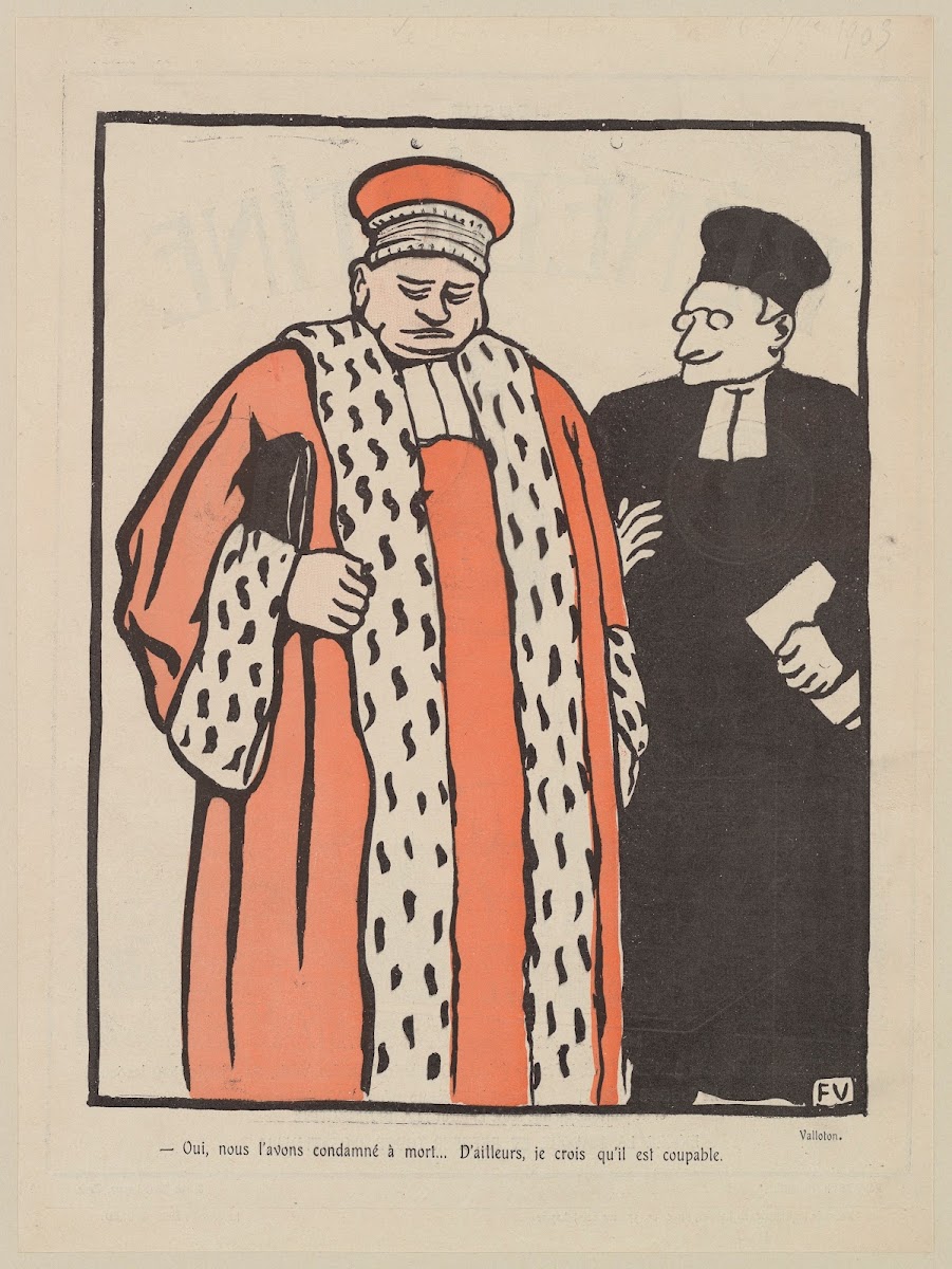 Oui nous lavons condamné à mort Dailleurs je crois quil est coupable 1903