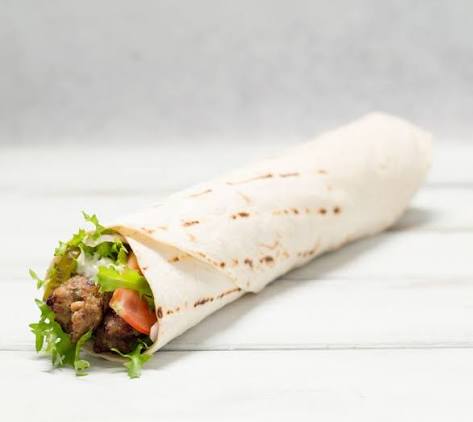 Chicken Lamb Seekh Kebab Wrap Meal