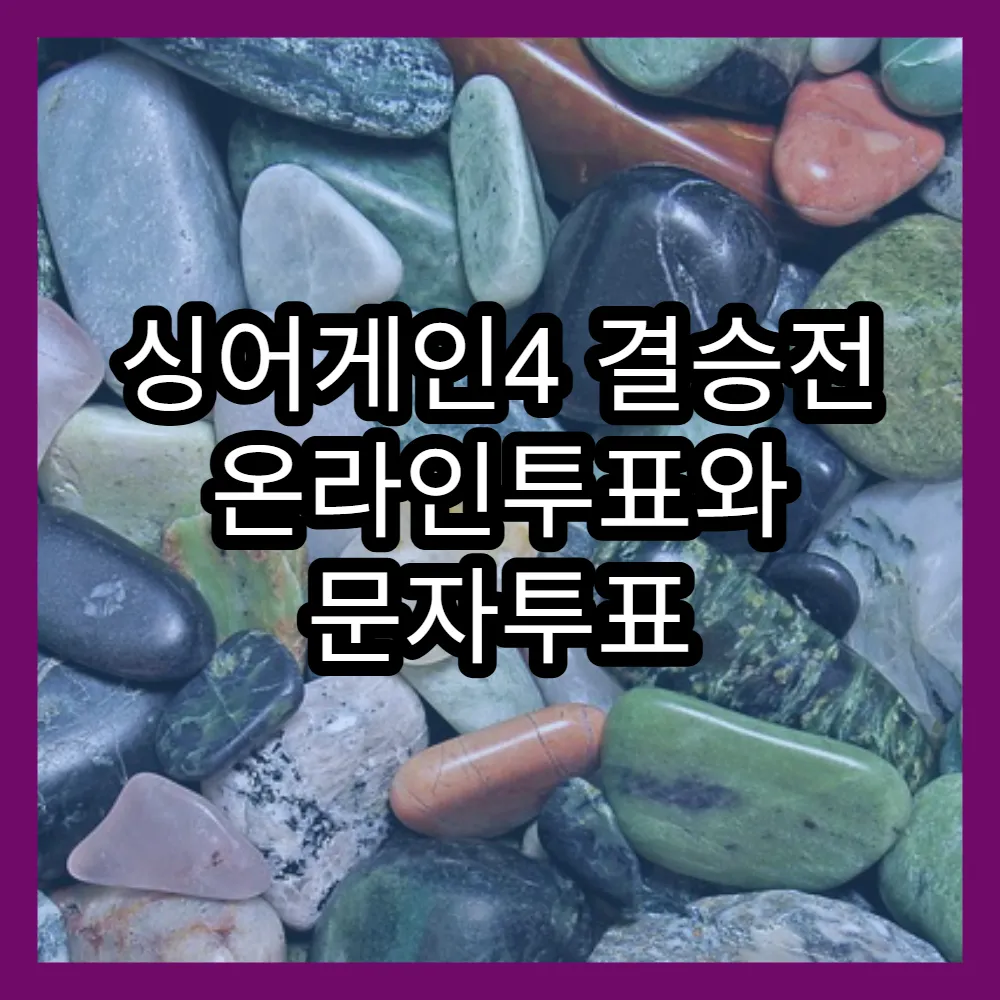 싱어게인4 결승전 온라인투표와 문자투표 동시에 참여하는 법