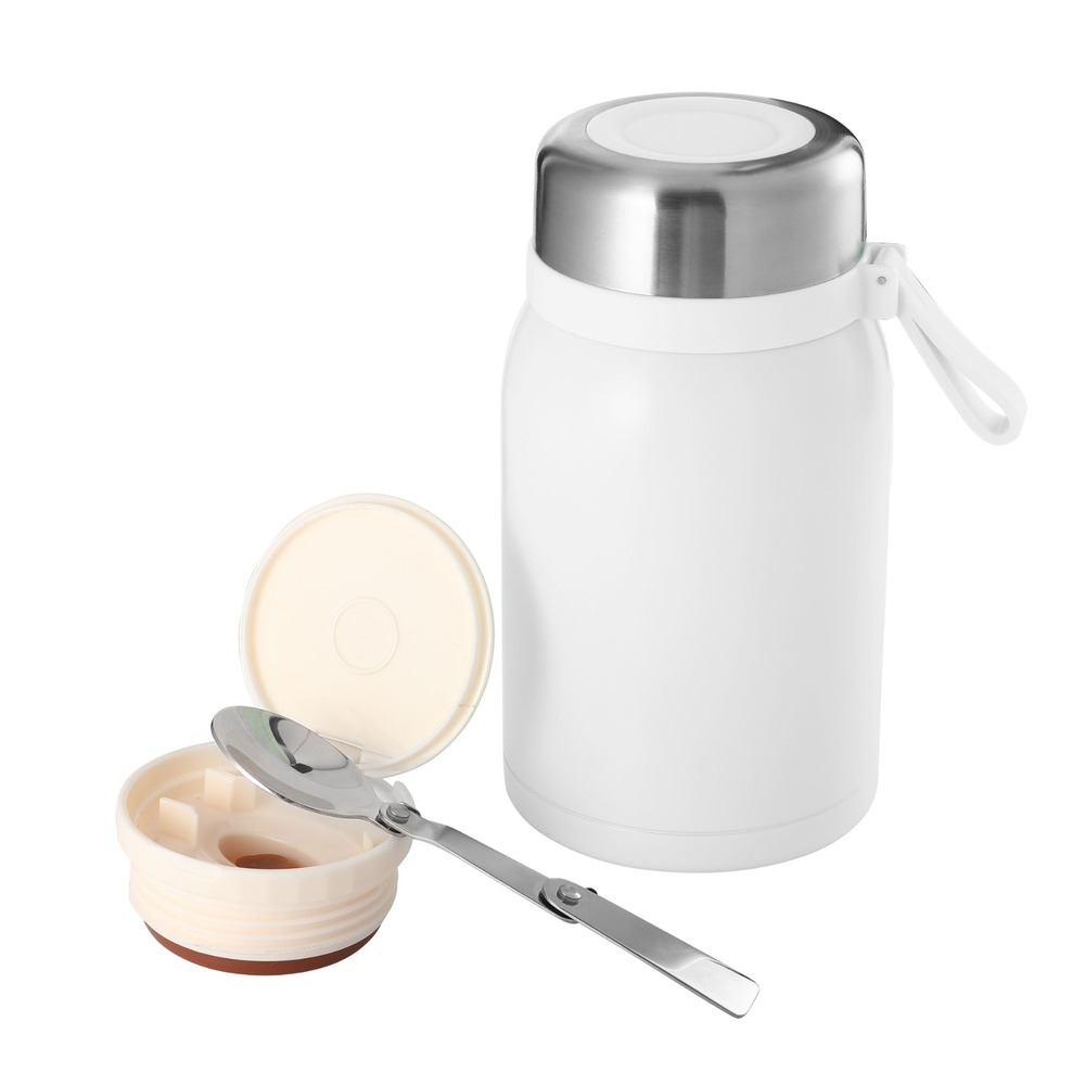 Termo de acero inoxidable con cuchara Kasablanka™ 700 mL