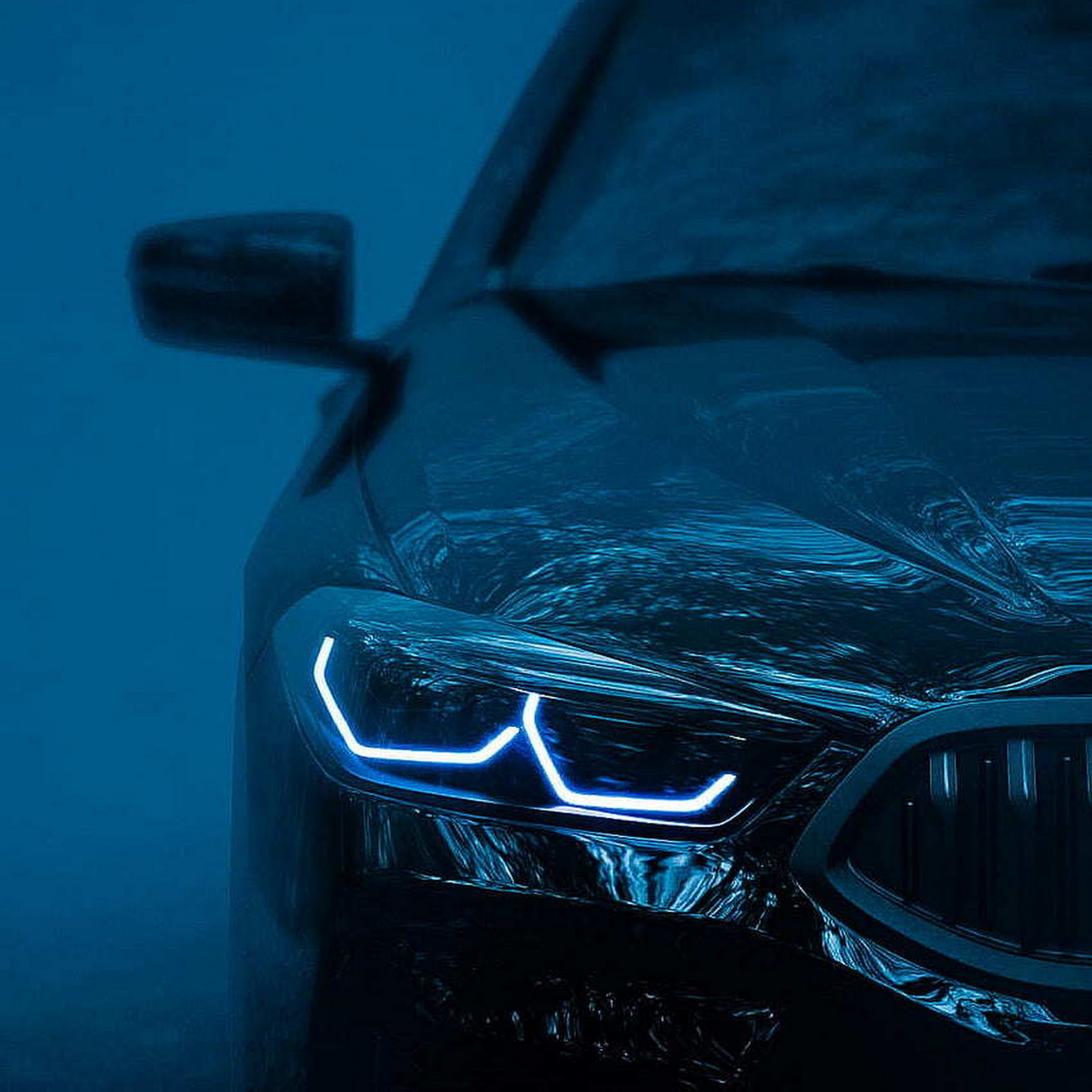 Download BMW M8 In The Fog iPhone