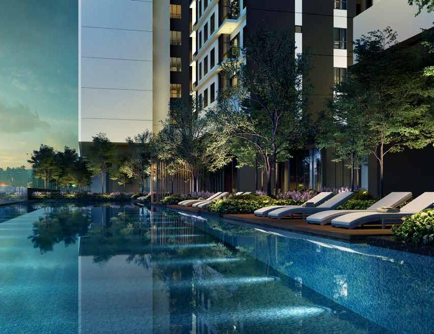 Aras Residences — infinity pool dusk