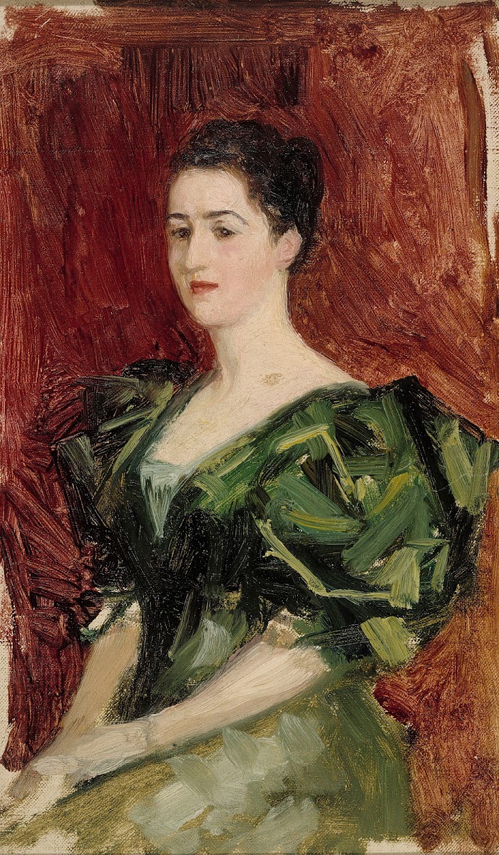 Portrait Of Mrs Dagmar Dippell Compositional Sketch 1895