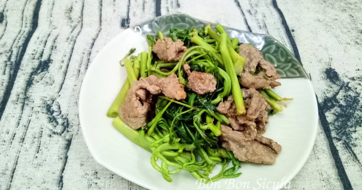 Rau Nhút Xào Thịt Bò