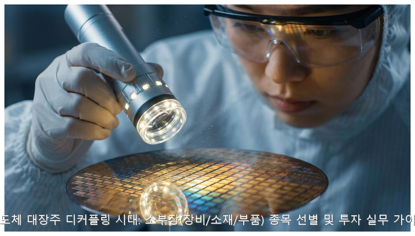 반도체 대장주 디커플링 시대: 소부장(장비/소재/부품) 종목 선별 및 투자 실무 가이드 핵심 안내 및 분석 인포그래픽 (3)