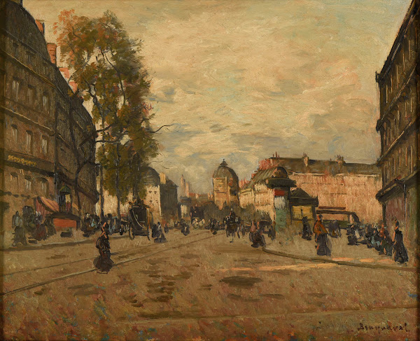 La place Saint Michel à Paris