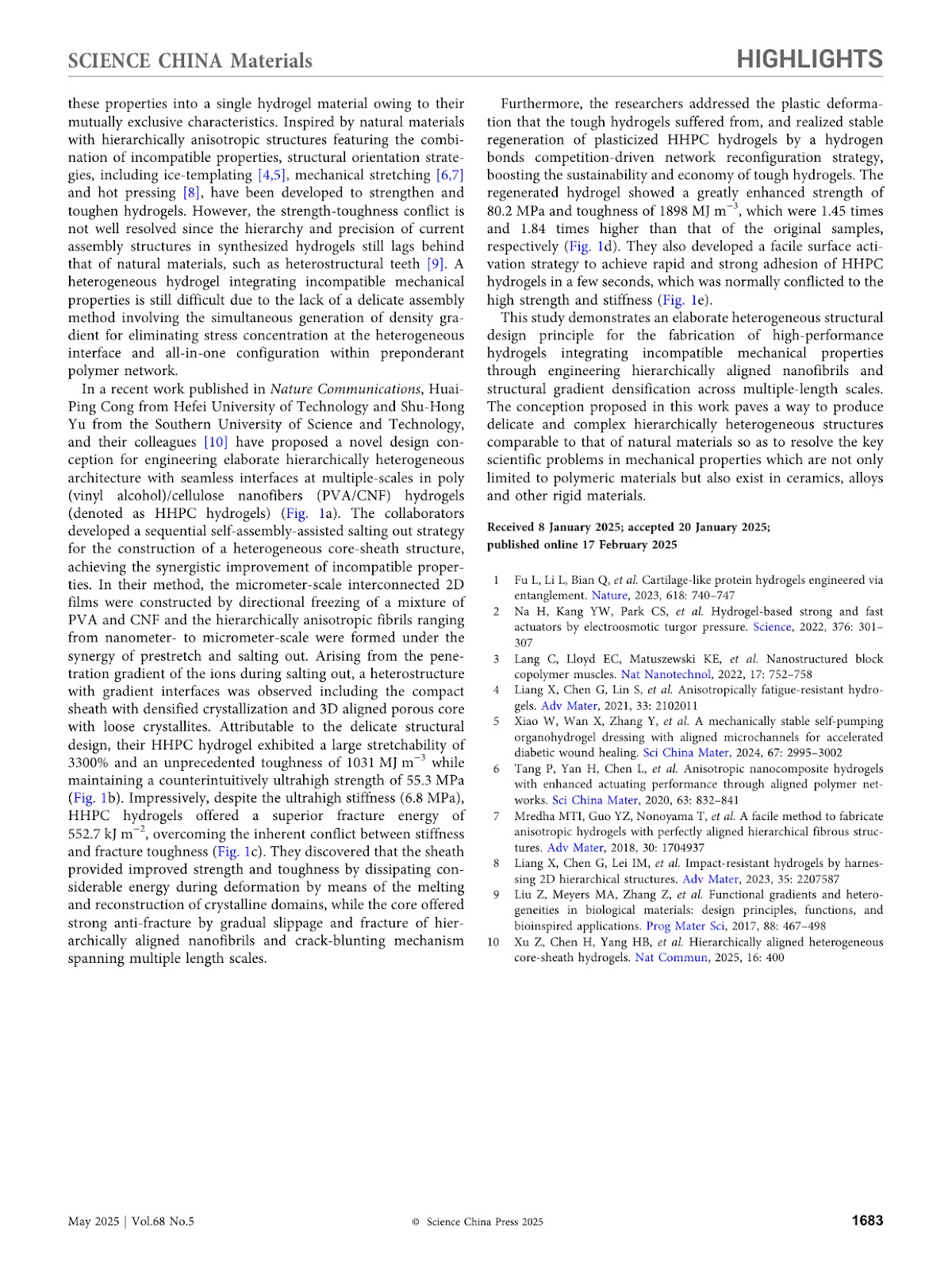 Integrating Strength and Toughness into a Hierarchically Heterogeneous Hydrogel