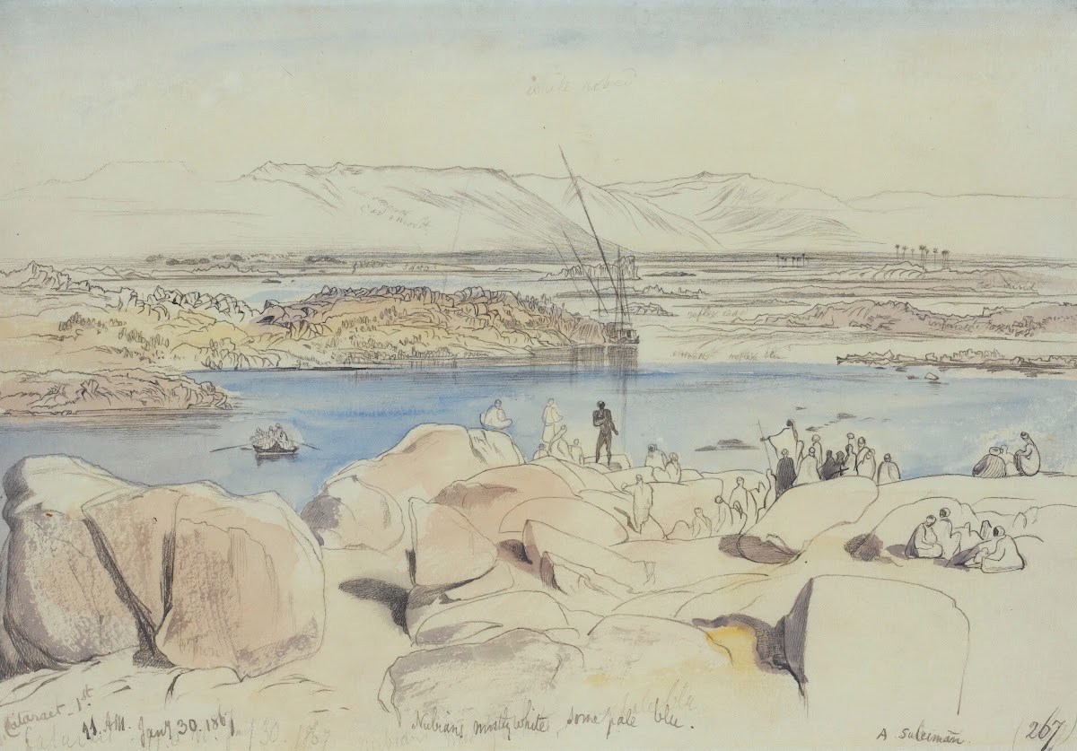 Nubians At The First Cataract On The Nile At Philae Egypt 1867