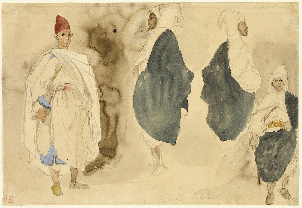 Four Sketches of Arab Men 1832