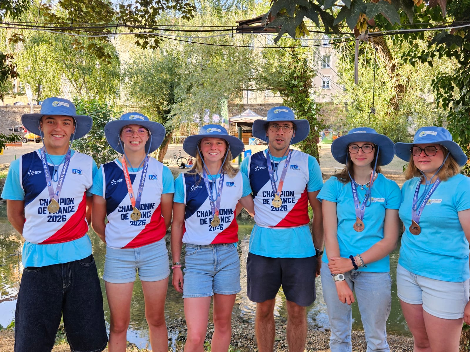 Les médaillés en Canoë Biplace de Beaurainville