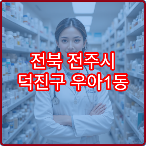 전북 전주시 덕진구 우아1동 일요일 당직 약국 문 여는 약국 찾기