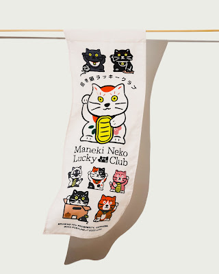 Maneki Neko Fabric Poster