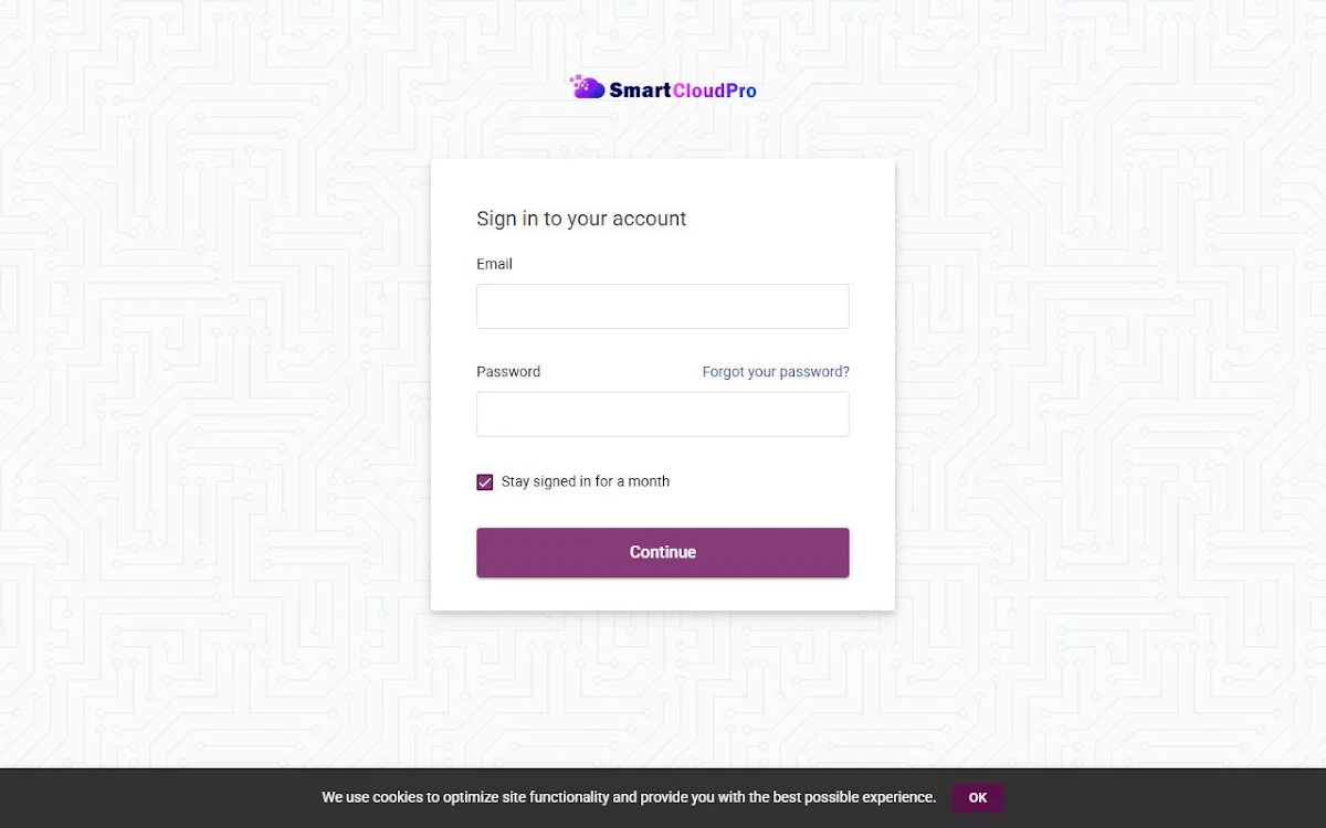 Captura de SmartCloudPro