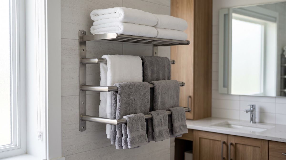 Best Towel Racks for Small Bathrooms (2026) - BEST OVERALL — IN CONTEXT