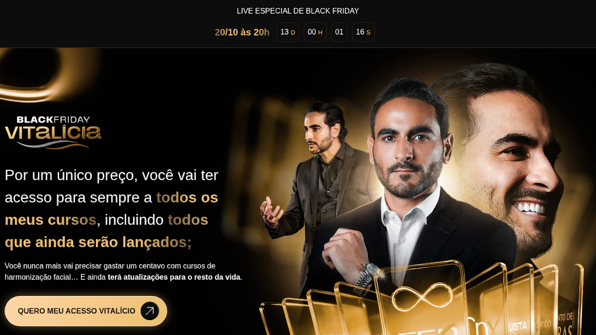 Captura da página Black Vitalícia de João Pithon