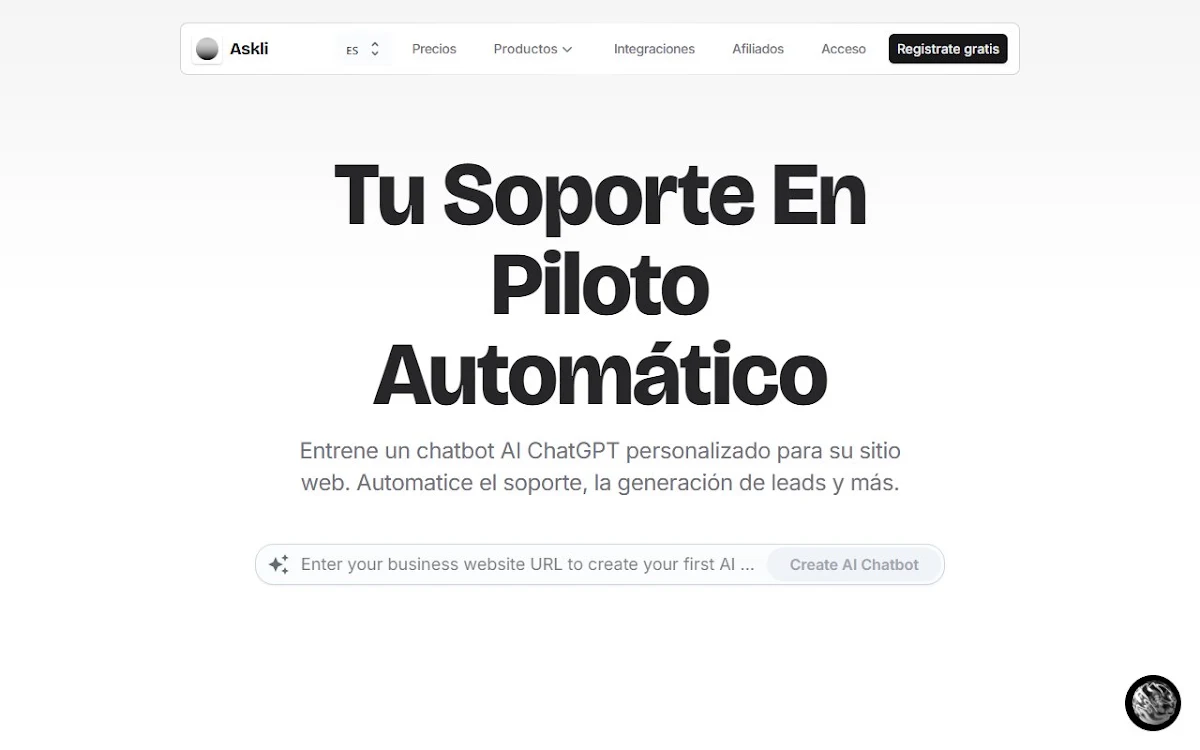 Captura de ChatSite by Databerry.ai