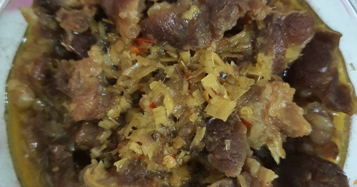 Gân bò xào xả ớt đưa cơm