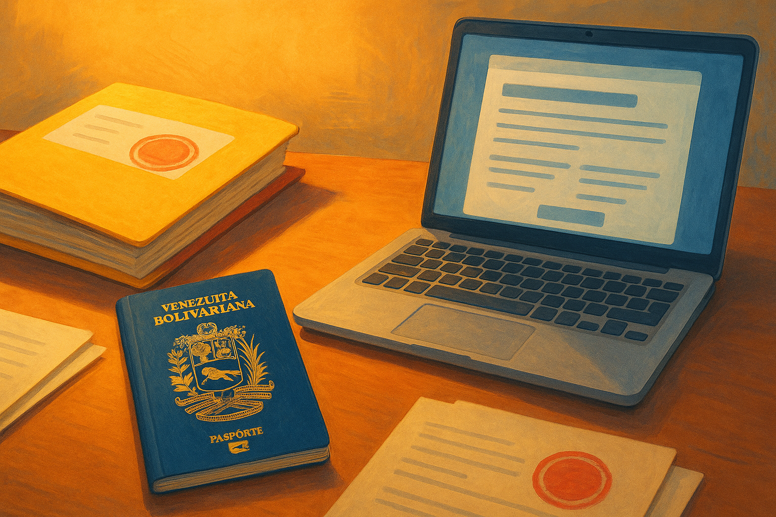 Checklist de trámites migratorios y documentos apostillados para venezolanos en el exterior