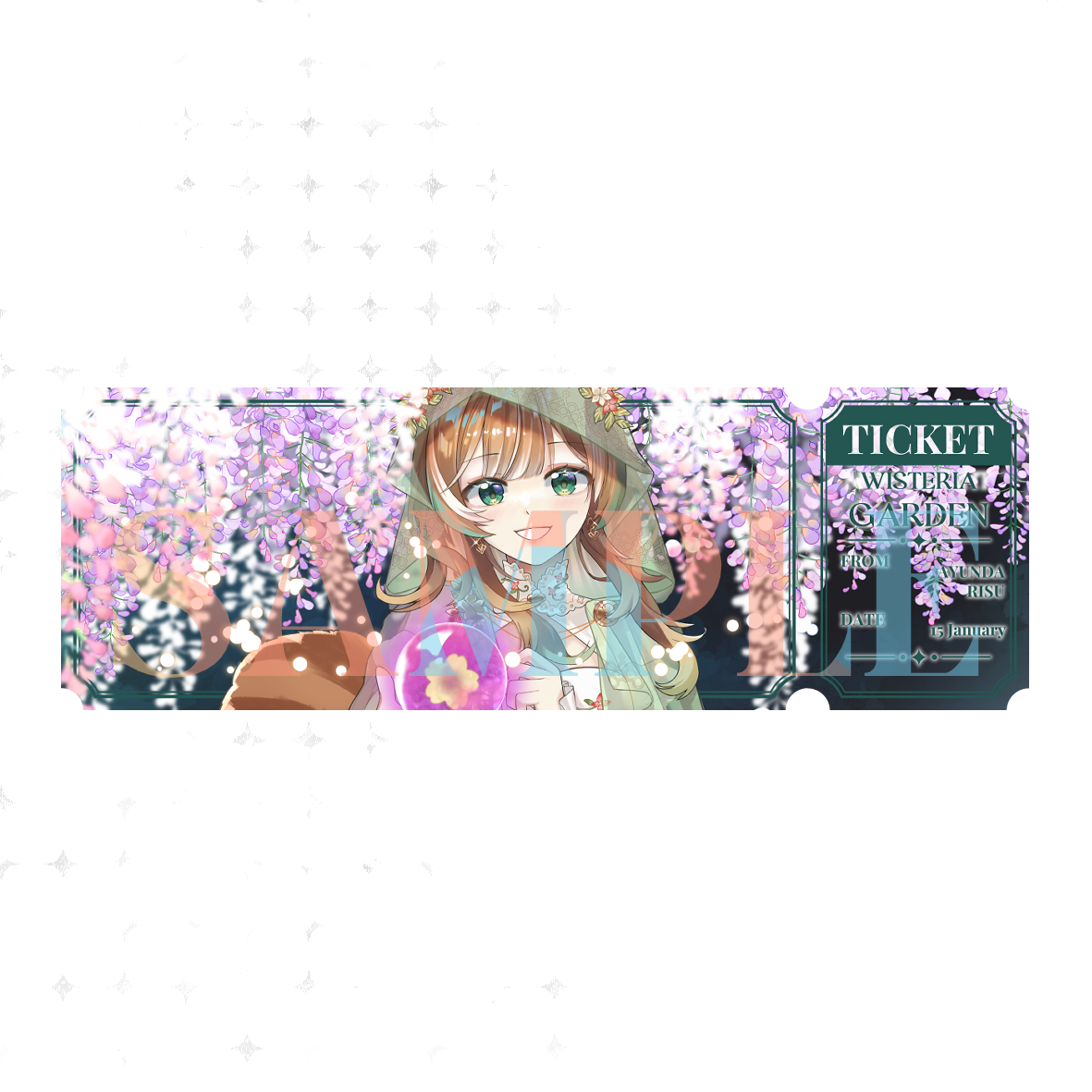 Ayunda Risu Earth Goddess Laser Ticket By Hiudarat