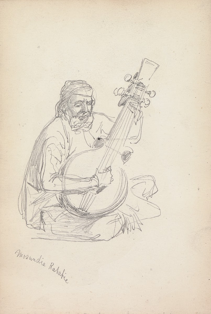 Study of a Rababi Musician 1860
