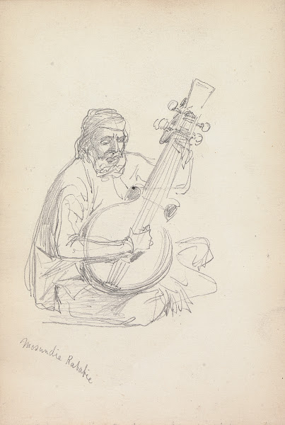Study of a Rababi Musician 1860