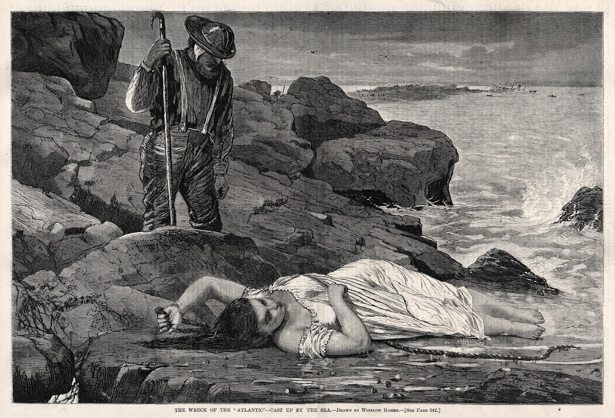 The Wreck of the Atlantic  Cast Up by the Sea 1873