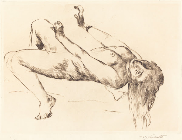 Reclining Female Nude  Study for Joseph and Potiphars Wife Liegender Weiblicher