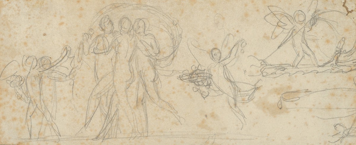 The Three Graces and Putti early 19th century