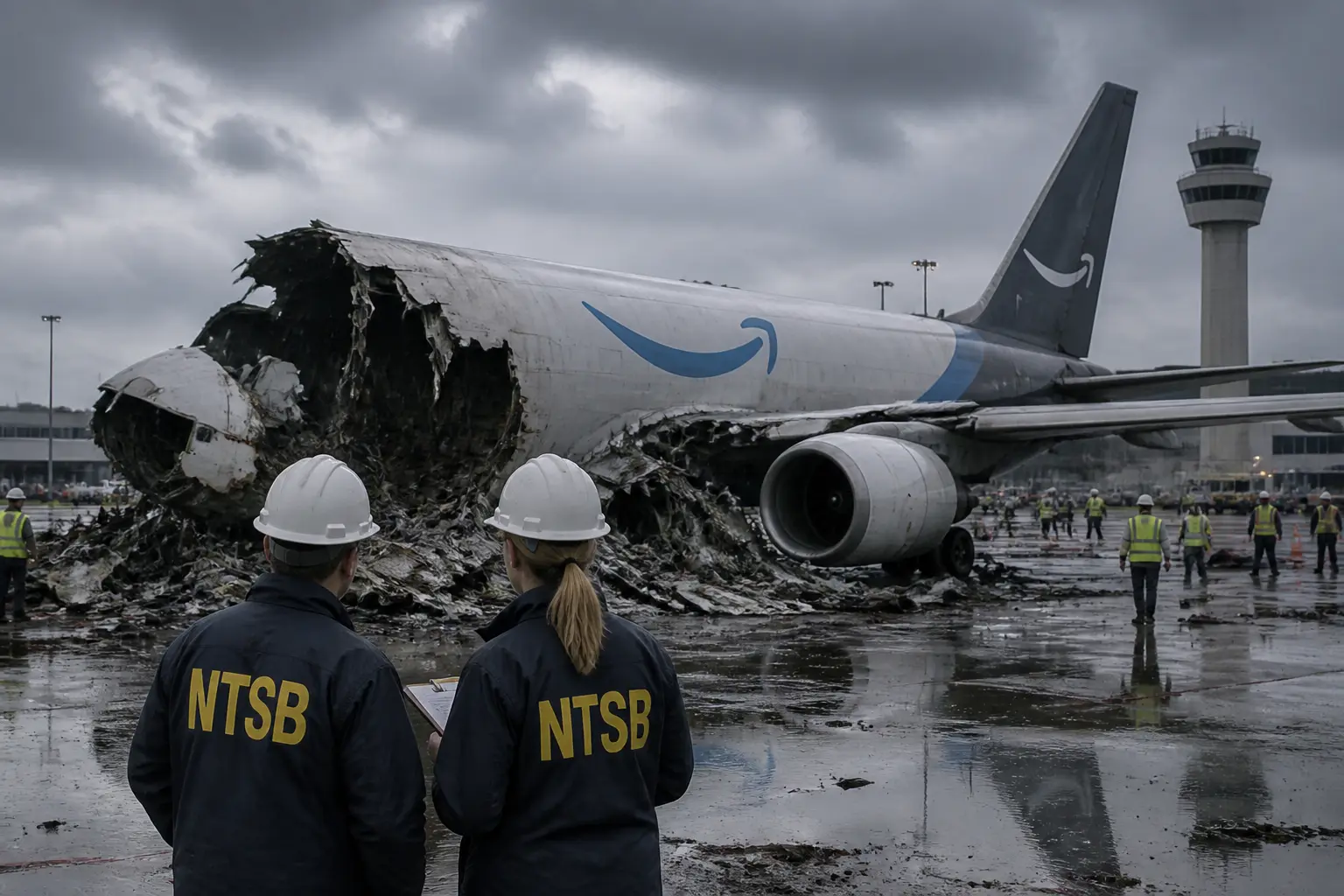 Editorial image for Investigation launched after Amazon cargo plane crashes at Miami airport