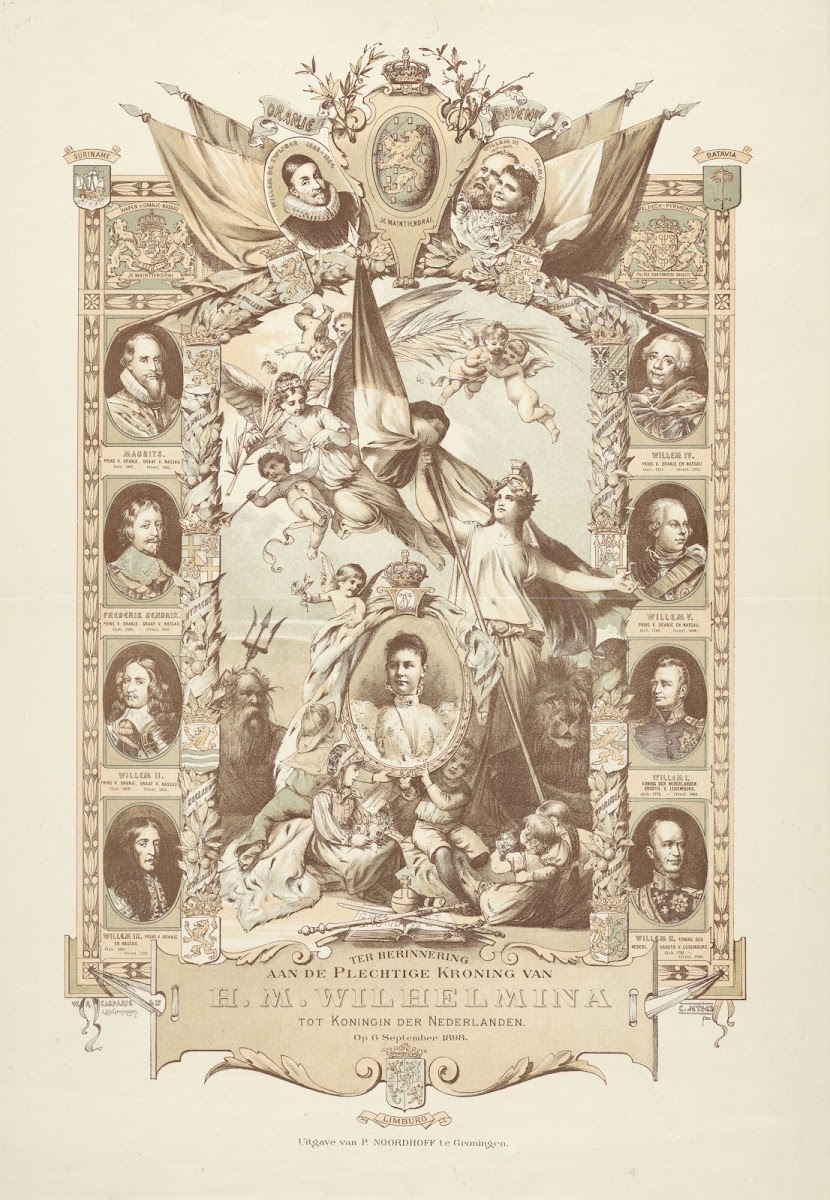 In memory of the Solemn Coronation of Her Majesty Queen Wilhelmina as Queen of t