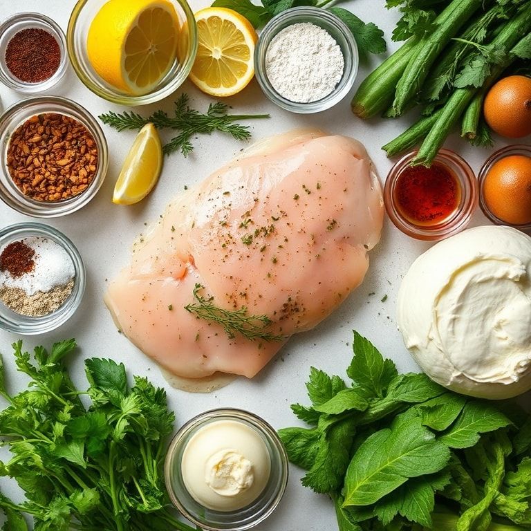 Ingredients for Classic Chicken Piccata with Lemon Caper Sauce Recipe: Easy & Flavorful