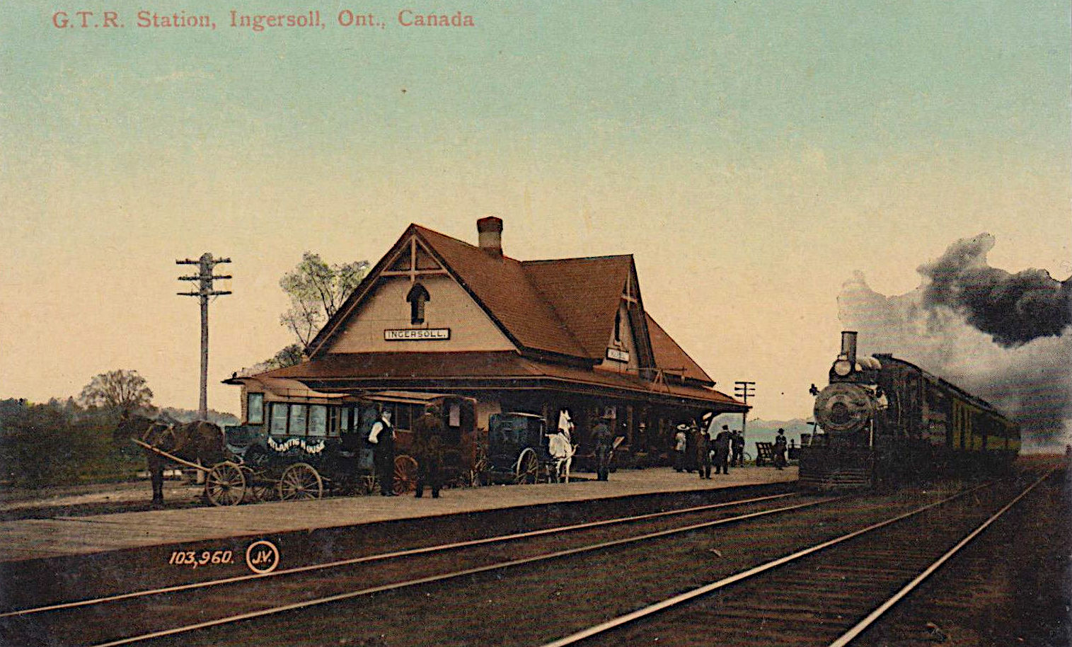 James_Holmes_story_Ingersoll_Ontario_GTR_Station_postcard_hotl_omnibuses_c1900.jpg