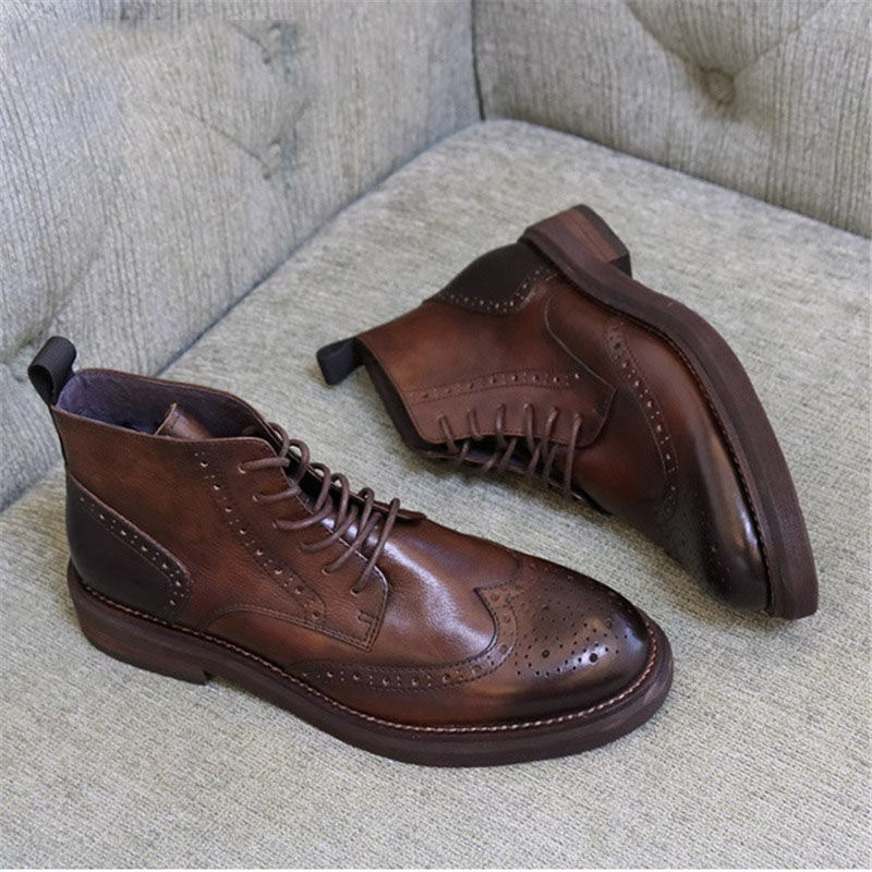 Herren-Martinsstiefel im britischen Stil