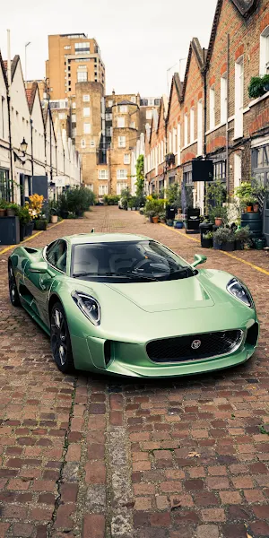 Jaguar, Car, Vehicle, Street 2K iPhone Wallpaper Background