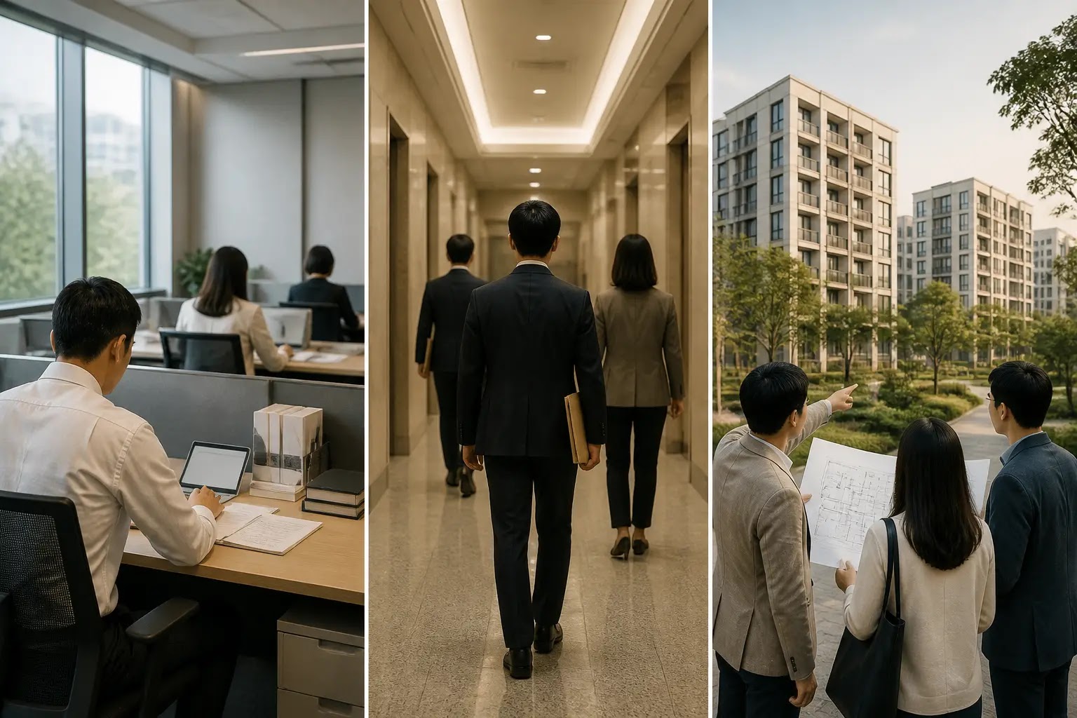 AI-generated Business Daily Brief multi-story editorial montage