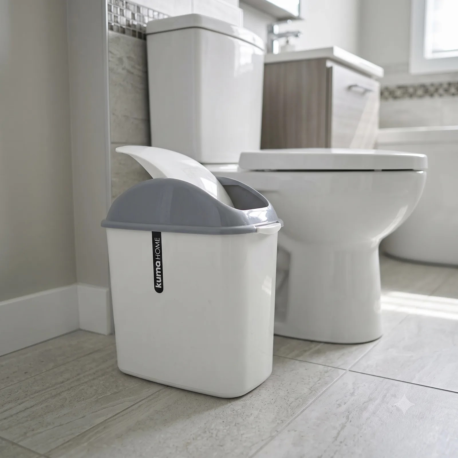 Recipiente De Residuo Vaivén Rectangular 6,5l Blanco