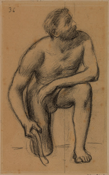 Homme le genou droit à terre 1892 1894