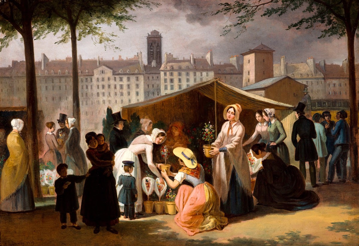 Le Marché aux fleurs 1839