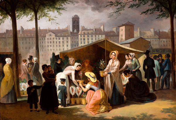 Le Marché aux fleurs 1839