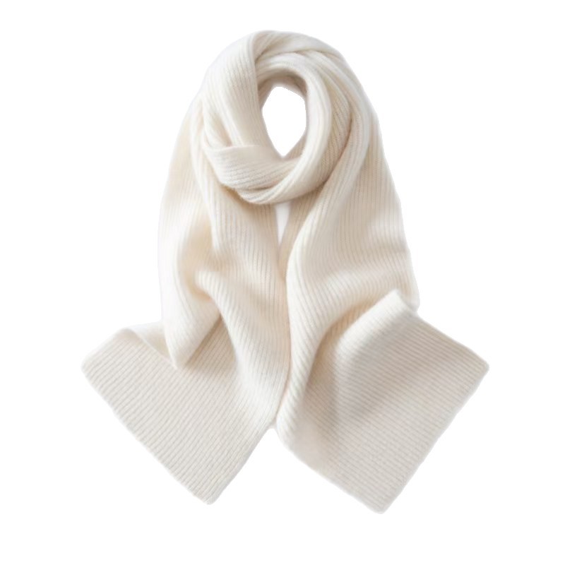Solid-colored alpaca cashmere scarf, thick and warm