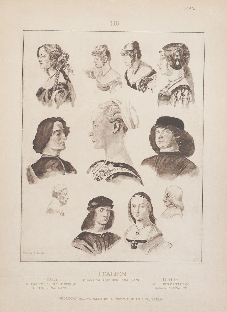 Italy Head dresses in the period of the Renaissance 1905